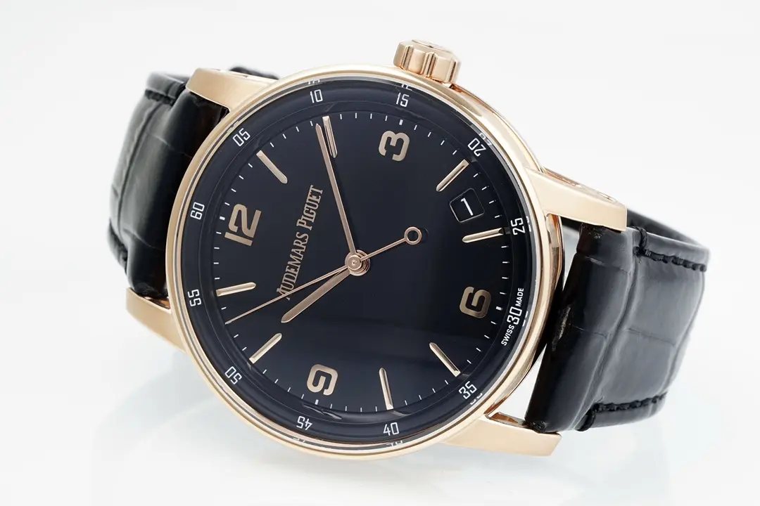 watch Audemars Piguet CODE 11.59 Blue Dial Three-Hand Automatic Watch   Rose Gold and Stainless Steel, 41mm - gallery