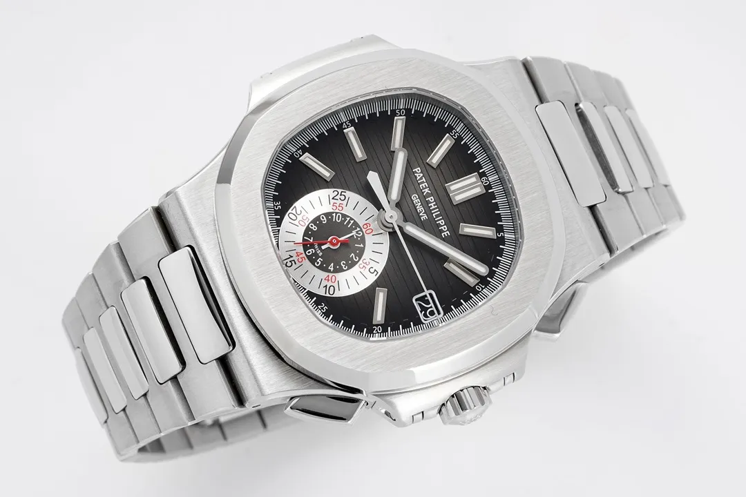 Patek Philippe 5980 Silver Black Watch - gallery