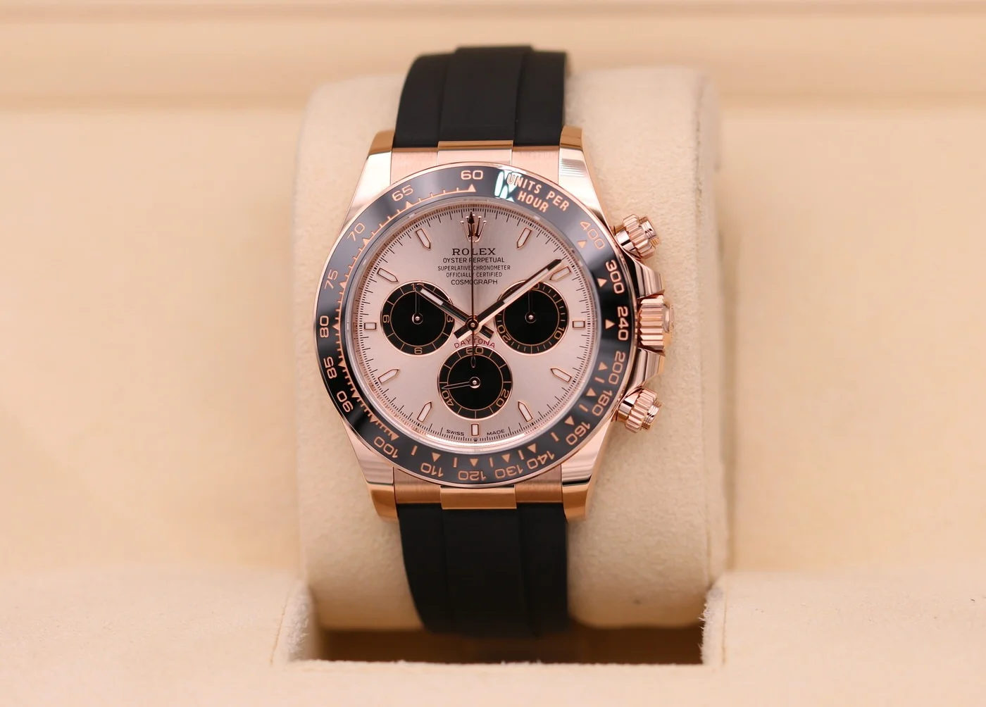 Superclone Rolex Daytona 40 mm Sundust Dial in Everose Gold 126515LN - gallery