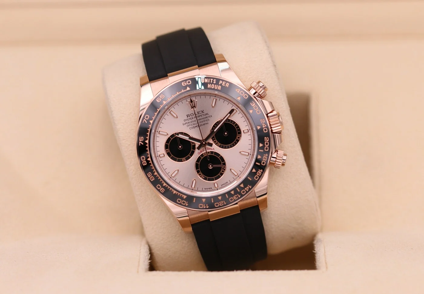 Superclone Rolex Daytona 40 mm Sundust Dial in Everose Gold 126515LN - gallery