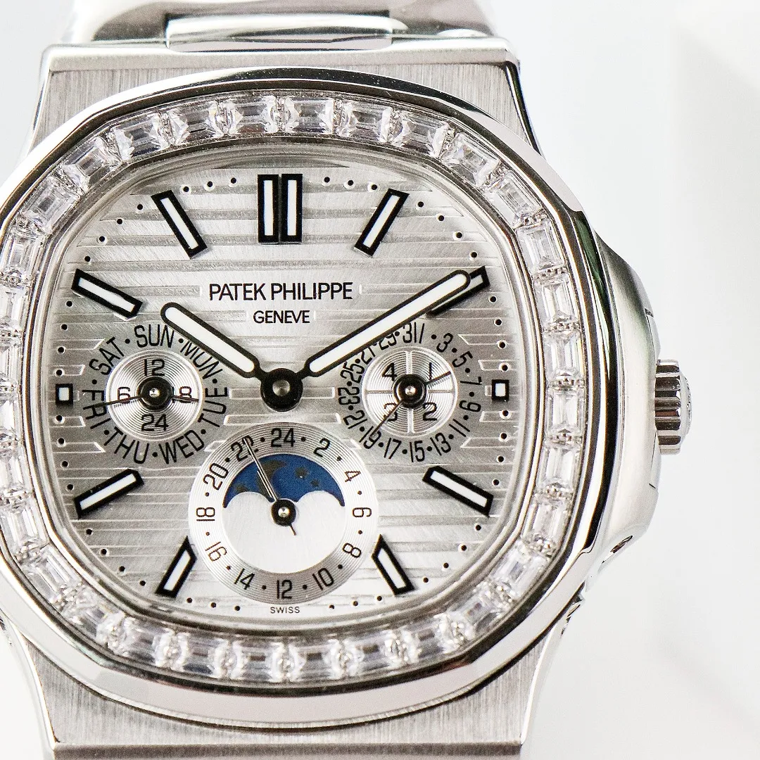 Patek Philippe Silver Nautilus Watch - gallery