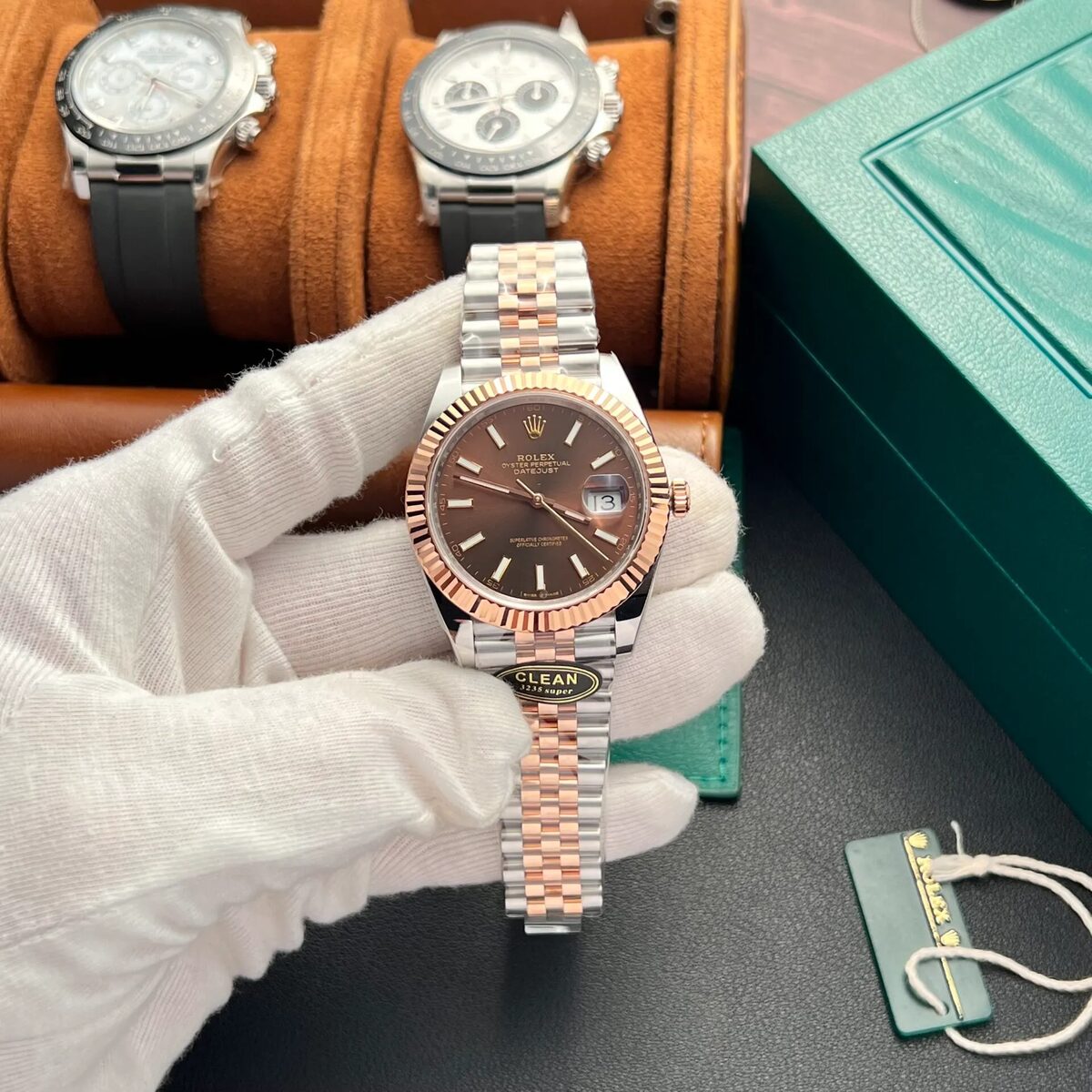 Superclone Rolex Datejust 41 mm Chocolate Dial 126331 Jubilee - gallery